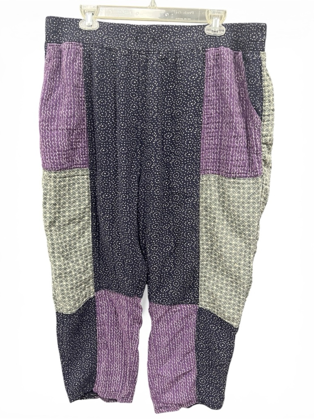 Anthropologie Saturday Sunday Navy Speckled Elastic Waist Pants